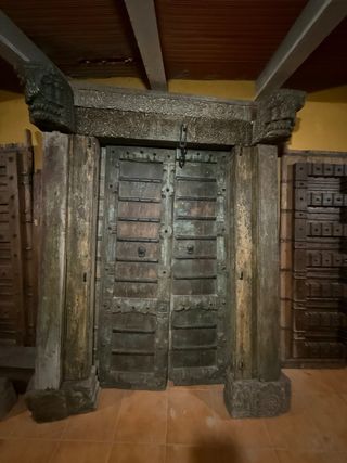 Puerta Antigua Madera Teca