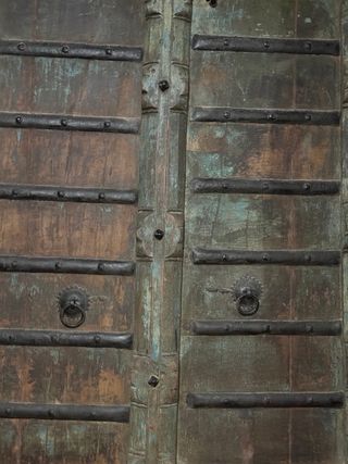 Puerta Antigua Madera Teca