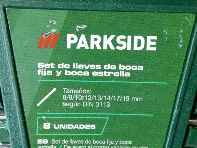 Set 8 Llaves Fija y Estrella PARKSIDE