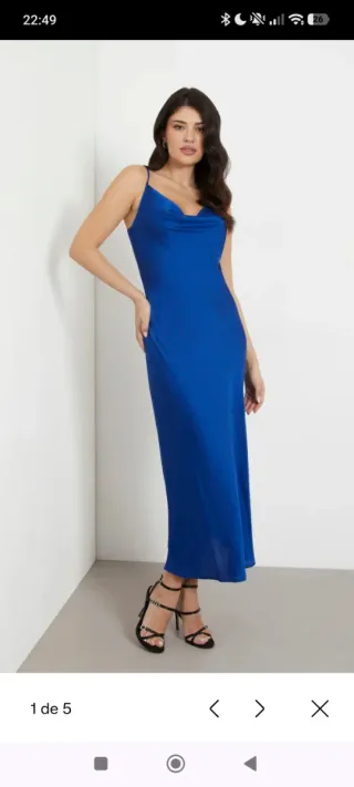 Vestido Guess azul/verde azulado