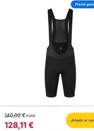 Culotte ciclismo nuevo mujer negro. Talla XS