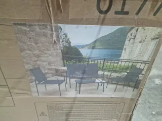 Conjunto de muebles de jardín 4 piezas