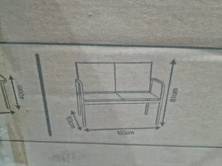 Conjunto de muebles de jardín 4 piezas