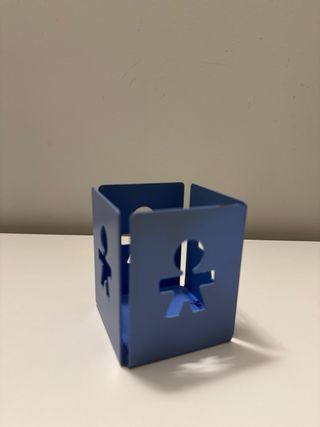 Alessi Girotondo Porta-livros e Porta-canetas Azul