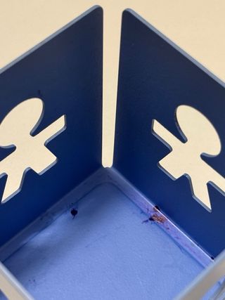 Alessi Girotondo Porta-livros e Porta-canetas Azul