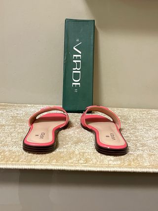 Ciabatte Verde Rosa Taglia 38