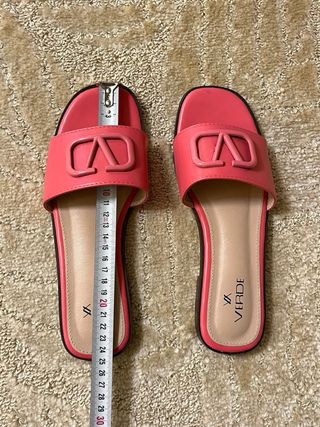 Ciabatte Verde Rosa Taglia 38