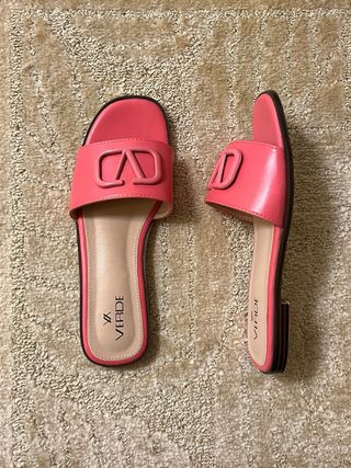 Ciabatte Verde Rosa Taglia 38