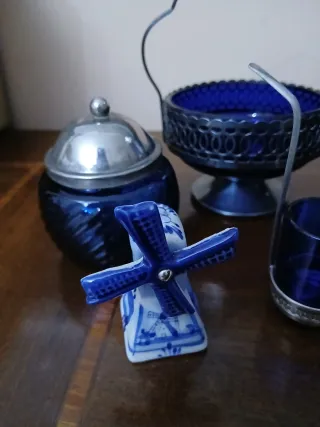 Set 7 pezzi vintage tavola