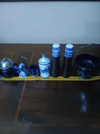 Set 7 pezzi vintage tavola