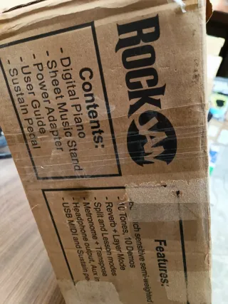 Piano Digital RockJam 88 Teclas Semi pesadas