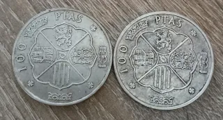 4 Monedas Españolas de Plata