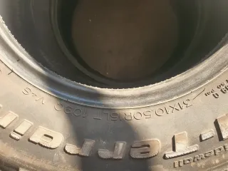 2 ruedas BFGoodrich Mud Terrain 31x10.5 R15