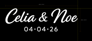 Pegatinas personalizadas Celia & Noe