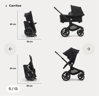 Carrito Bugaboo Fox 5 Negro valorado en 2000€.