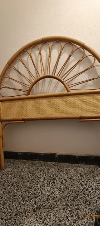 2 cabeceros de bambú/ratán/mimbre