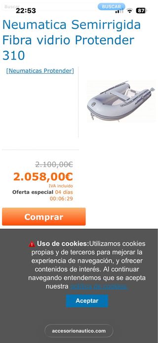 Neumática Semirrígida Protender 310