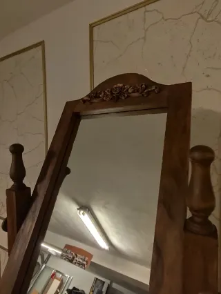 Mueble Auxiliar Baño Antiguo Madera