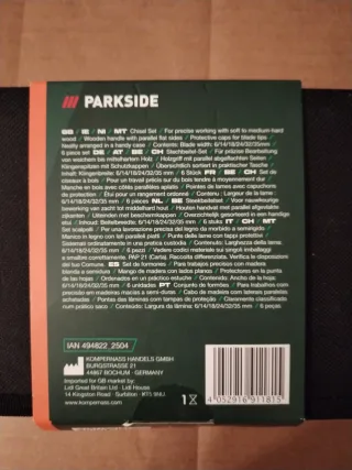 Set de 6 formones Parkside