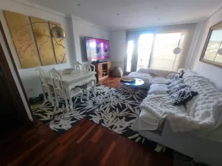 Mesa extensible castaño 6 sillas