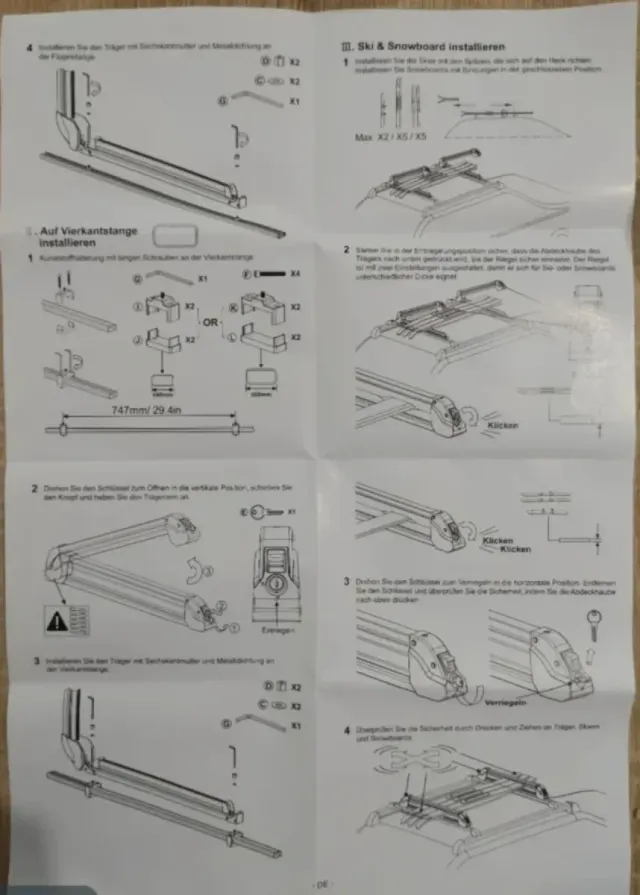 Portaesquís y Snowboard Maxkare Universal