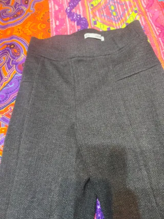 Conjunto legginGris y Jersey Burdeos talla s