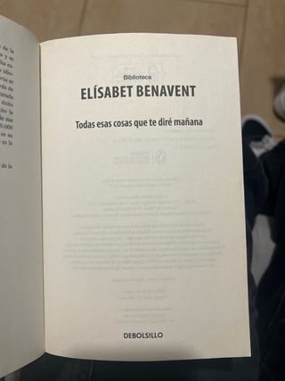 Todas esas cosas que te diré mañana