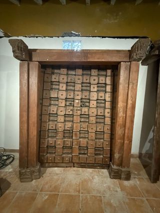 Puerta Madera Teca Antigua