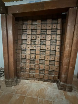 Puerta Madera Teca Antigua