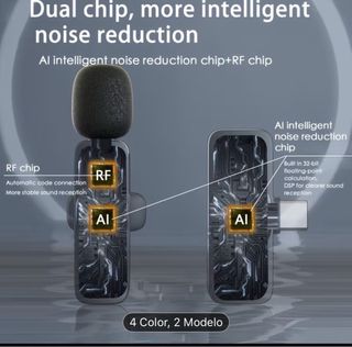 Micrófono Inalámbrico Rosa Tipo-C