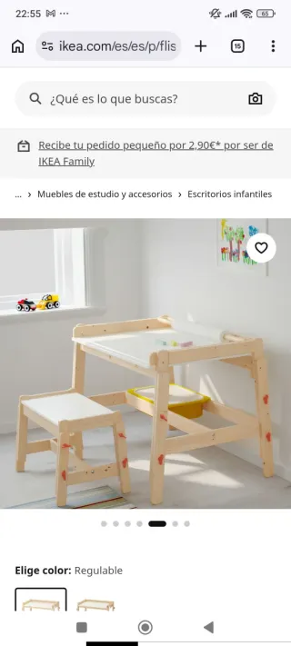 Escritorio niños IKEA regulable