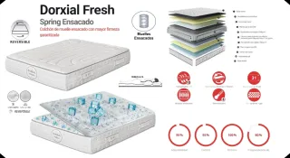 Colchón dorxial Muelles ensacados