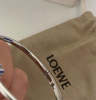 Pulsera Loewe Plata con Caja y Guardapolvos