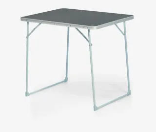 Mesa Plegable Camping Negra y Plateada