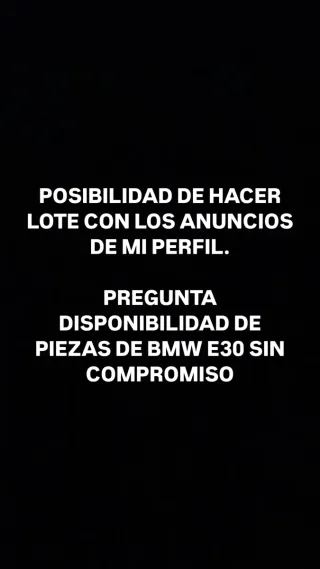 Tapa BMW E30 316i Admisión