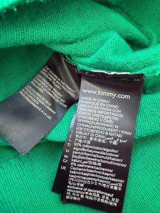 Jersey Tommy Hilfiger Verde Talla L