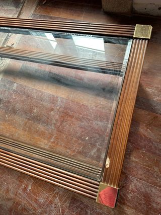 Mesa de centro madera y cristal