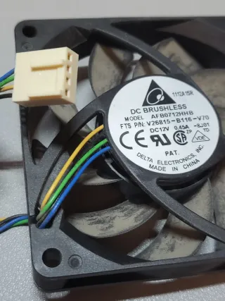 Ventilador Delta AFB0712HHB DC 12V 0.45A