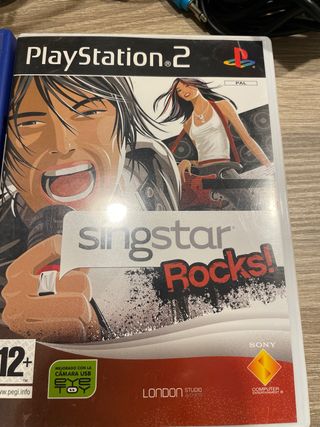 3 Juegos Sing Star + 4 micros PS2
