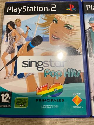 3 Juegos Sing Star + 4 micros PS2