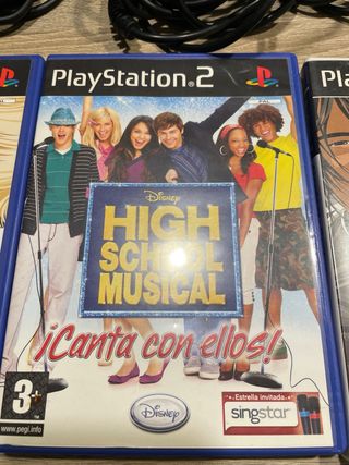 3 Juegos Sing Star + 4 micros PS2