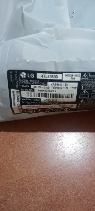 Fuente Alimentación LG 47LB5800 EAX65423801
