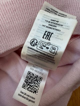 Jersey Gant Rosa Talla M