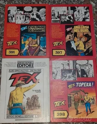 Fumetti Tex n. 390 - 393 - 396 - 397