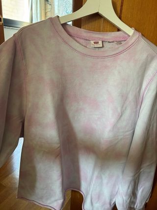 Sudadera Levi's rosa tie-dye talla L