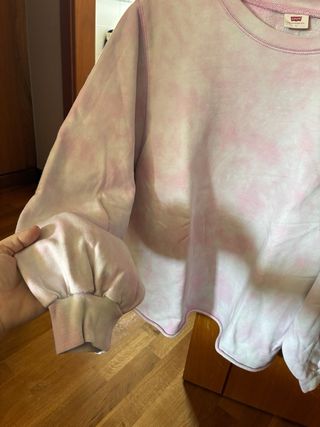 Sudadera Levi's rosa tie-dye talla L