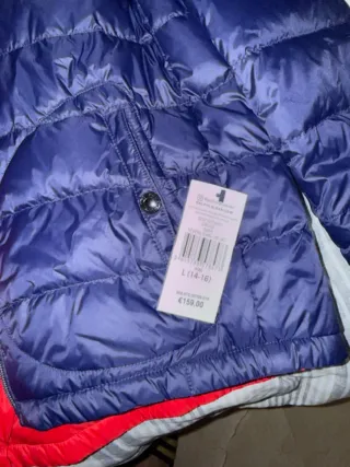 Abrigo Ralph Lauren reversible azul/rojo