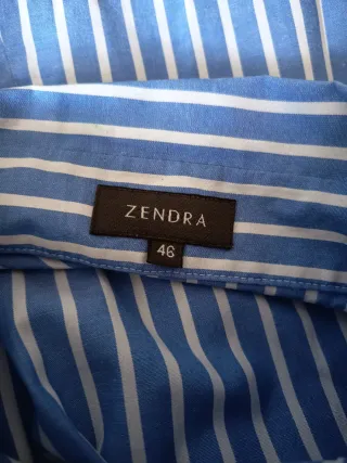 Camisa Rayas Azul y Blanco