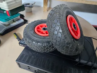 Lote 2 Ruedas Carretilla Nylon 300 Lbs