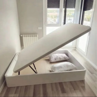 Canapé blanco 150x190 nuevo en oferta